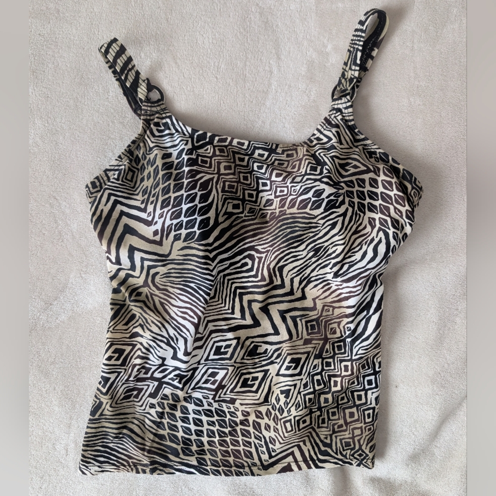 3/$30 Christina Geometric Swim Top